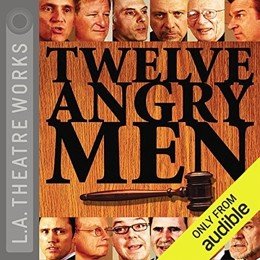 Audiobook cover of Twelve Angry Men, the 1954 book by Reginald Rose.