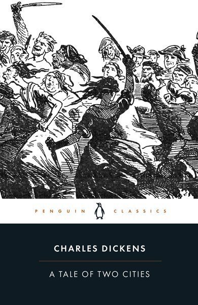 Cover of A Tale of Two Cities, the 1859 book by Charles Dickens