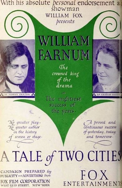 Poster of A Tale of Two Cities, the 1917 movie by Frank Lloyd