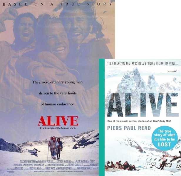 Alive. The 1993 movie compared to the 1974 book