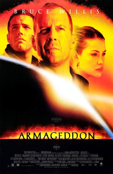 Poster of Armageddon, the 1998 movie by Michael Bay