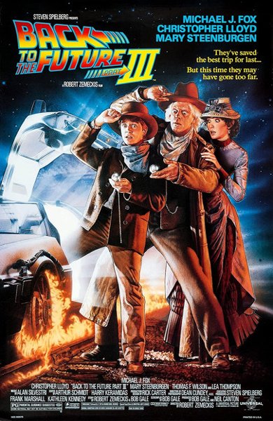 Poster of Back to the Future Part III, the 1990 movie by Robert Zemeckis