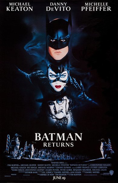 Poster of Batman Returns, the 1992 movie by Tim Burton