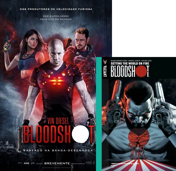 Bloodshot. The 2020 movie compared to the 1992 comic book