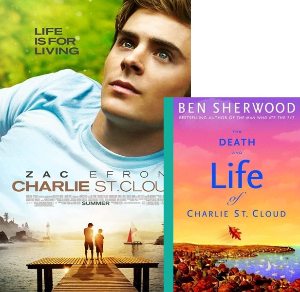 Charlie St. Cloud. The 2010 movie compared to the 2004 book, The Death and Life of Charlie St. Cloud