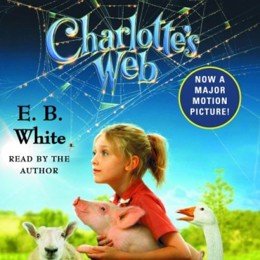 Audiobook cover of Charlotte's Web, the 1952 book by E.B. White.