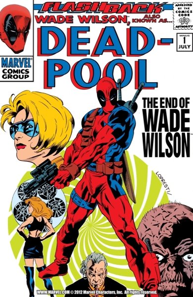 Cover of Deadpool, the 1997 comic book by Fabian Nicieza and Rob Liefeld