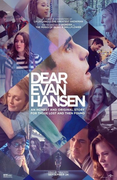 Poster of Dear Evan Hansen, the 2021 movie by Stephen Chbosky