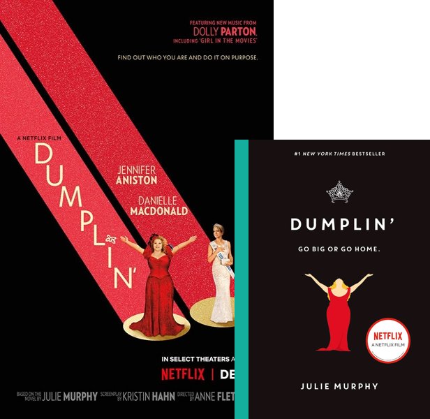 Dumplin'. The 2018 movie compared to the 2015 book