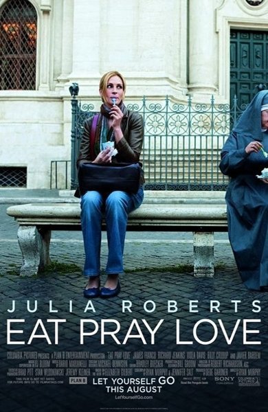 Poster of Eat Pray Love, the 2010 movie by Ryan Murphy