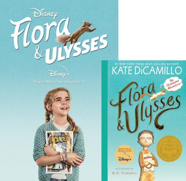 Flora & Ulysses. The 2021 movie compared to the 2013 book, Flora & Ulysses: The Illuminated Adventures
