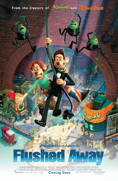 Poster of Flushed Away, the 2006 movie by David Bowers and Sam Fell