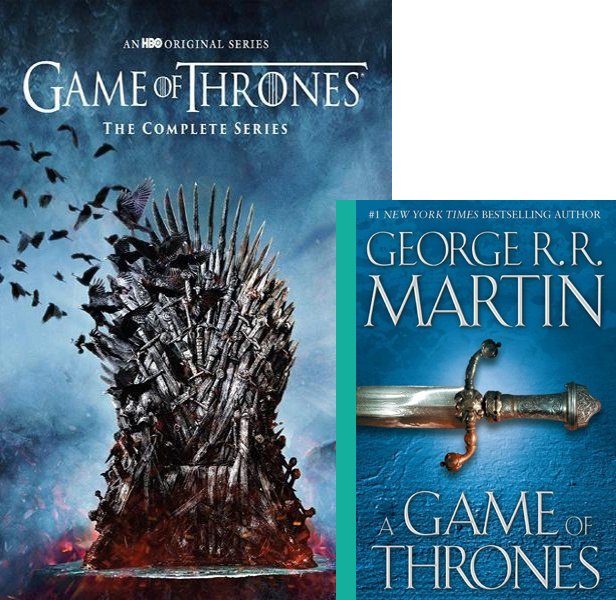 Game of Thrones. The 2011 TV series compared to the 1996 book, A Game of Thrones