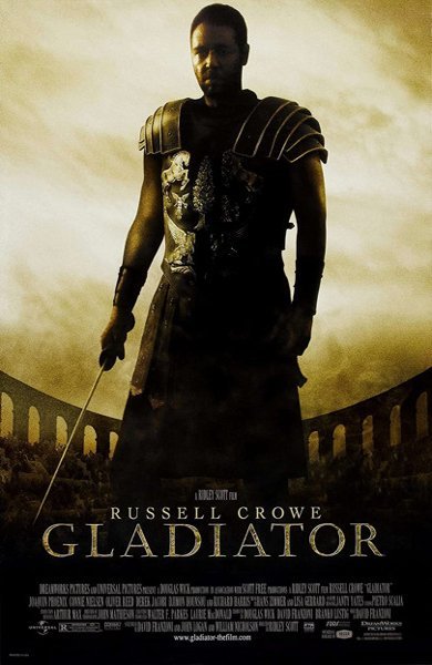 Poster of Gladiator, the 2000 movie by Ridley Scott
