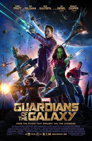 Poster of Guardians of the Galaxy, the 2014 movie by James Gunn