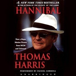 Audiobook cover of Hannibal, the 1999 book by Thomas Harris.