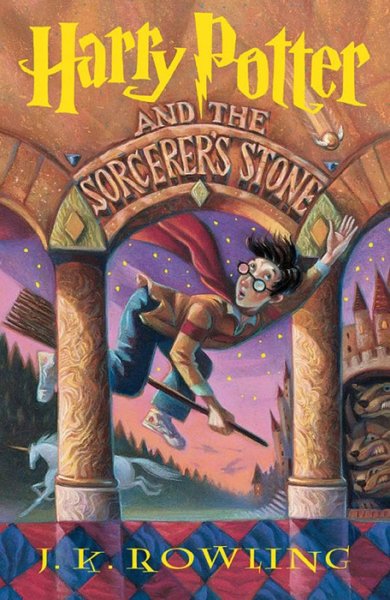 Cover of Harry Potter and the Sorcerer's Stone, the 1997 book by J.K. Rowling