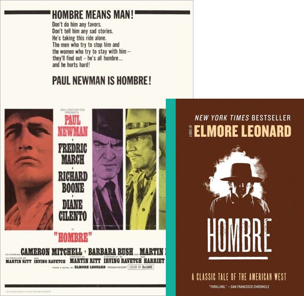Hombre. The 1967 movie compared to the 1961 book
