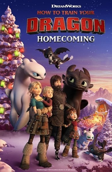 Poster of How to Train Your Dragon: Homecoming, the 2019 movie by Tim Johnson