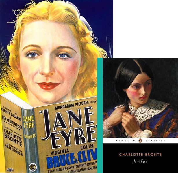 Jane Eyre. The 1934 movie compared to the 1847 book