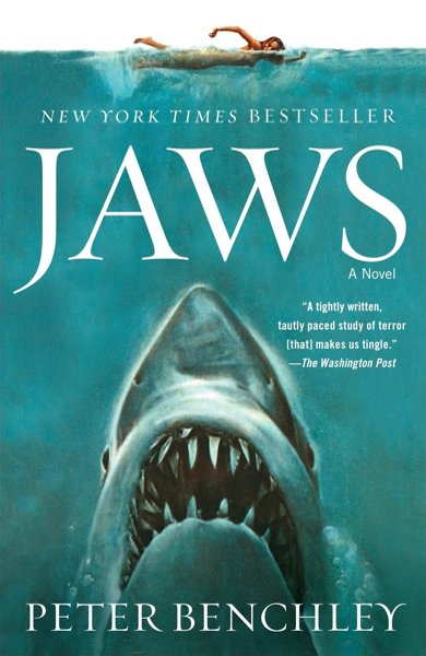 Cover of Jaws, the 1974 book by Peter Benchley