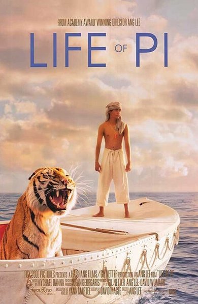Poster of Life of Pi, the 2012 movie by Ang Lee