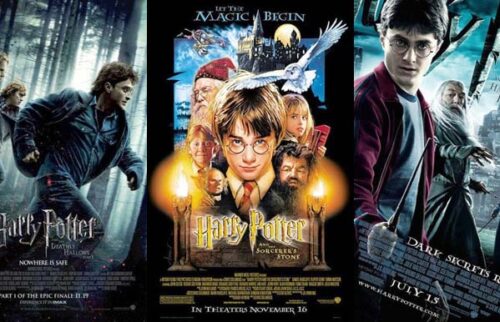 Harry Potter books and movies: Which are better?. Posters composition.