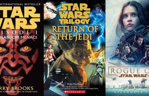 Star Wars Novelized: The Jedi Universe in literature. Posters composition.