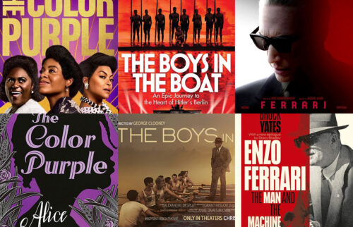 December 22: What to watch in Theaters or Streaming and its related readings. Posters composition.