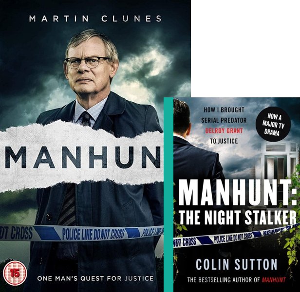 Manhunt. The 2019 TV series compared to the 2021 book, Manhunt: The Night Stalker