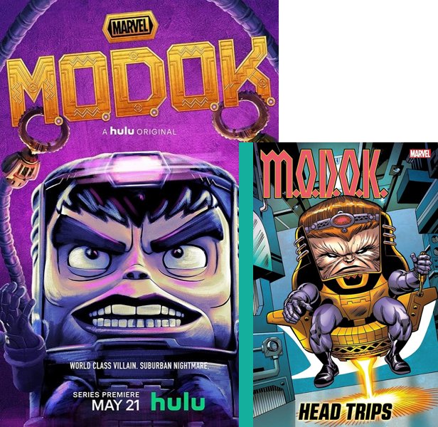 Marvel's M.O.D.O.K.. The 2021 TV series compared to the 2019 comic book, M.O.D.O.K.
