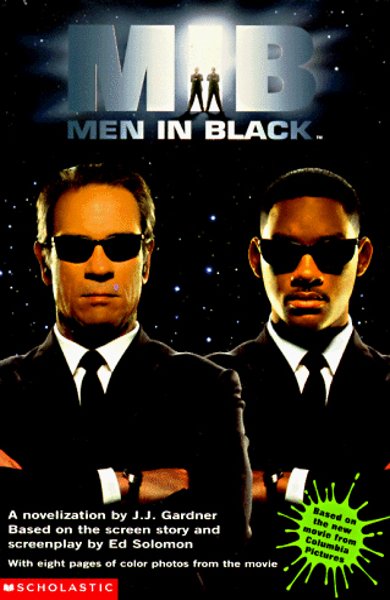 Cover of Men in Black, the 1997 book by Steve Perry