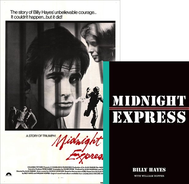 Midnight Express. The 1978 movie compared to the 1977 book