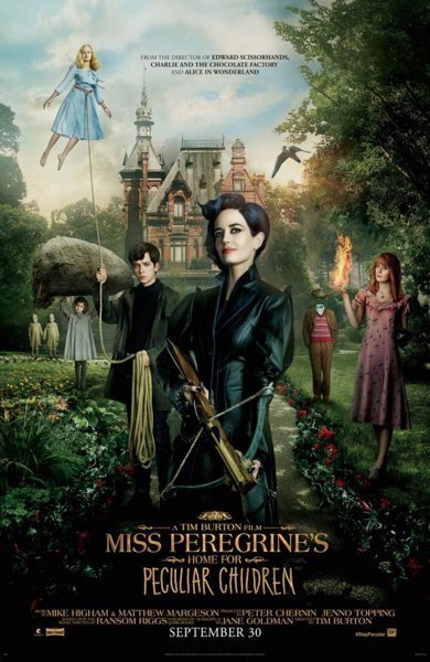 Poster of Miss Peregrine's Home for Peculiar Children, the 2016 movie by Tim Burton