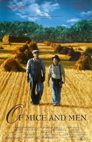Poster of Of Mice and Men, the 1992 movie by Gary Sinise