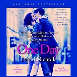 Audiobook cover of One Day, the 2009 book by David Nicholls.