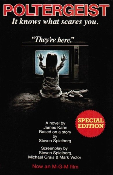 Cover of Poltergeist, the 1982 book by James Kahn