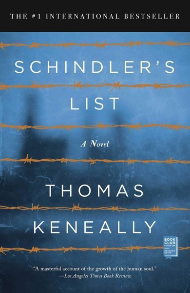Cover of Schindler's List, the 1982 book by Thomas Keneally