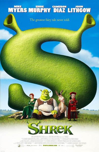 Poster of Shrek, the 2001 movie by Andrew Adamson and Vicky Jenson