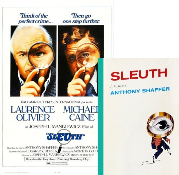 Sleuth. The 1972 movie compared to the 1970 book