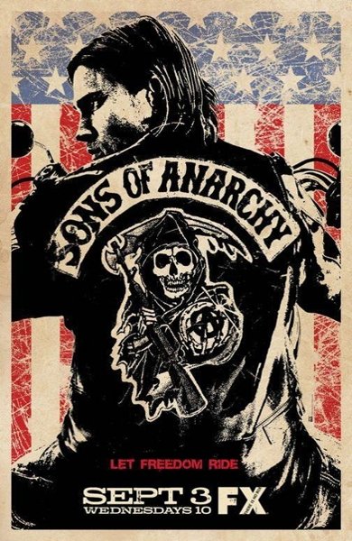 Poster of Sons of Anarchy, the 2008 TV series by Kurt Sutter