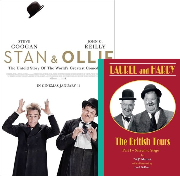 Stan & Ollie. The 2018 movie compared to the 2001 book, Laurel & Hardy: The British Tours