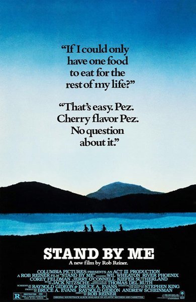 Poster of Stand by Me, the 1986 movie by Rob Reiner
