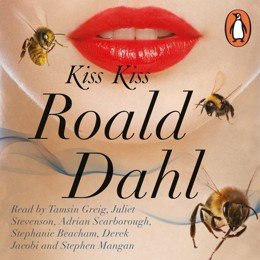 Audiobook cover of Kiss Kiss, the 1959 book by Roald Dahl.