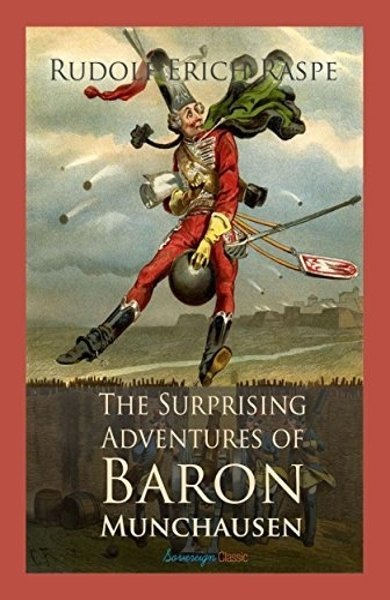 Cover of The Adventures of Baron Münchausen, the 1781 book by Rudolf Erich Raspe