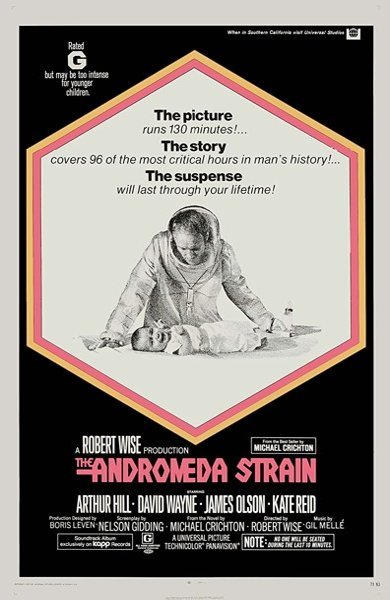 Poster of The Andromeda Strain, the 1971 movie by Robert Wise