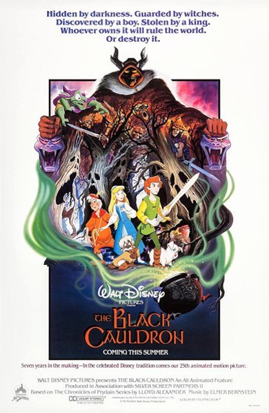 Poster of The Black Cauldron, the 1985 movie by Ted Berman and Richard Rich