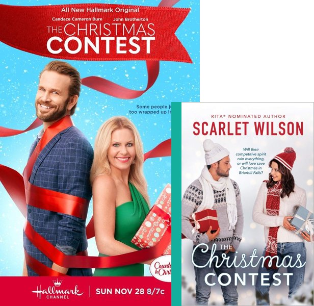 The Christmas Contest. The 2021 movie compared to the 2019 book
