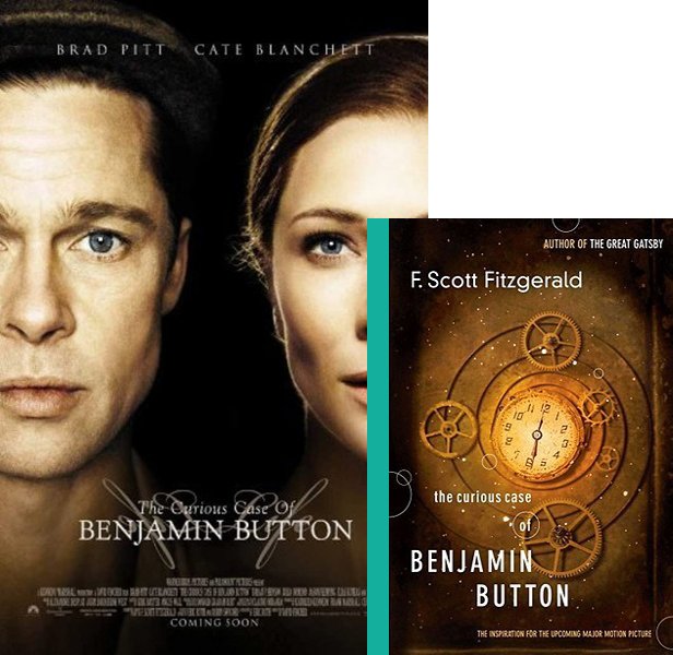 The Curious Case of Benjamin Button. The 2008 movie compared to the 1922 book