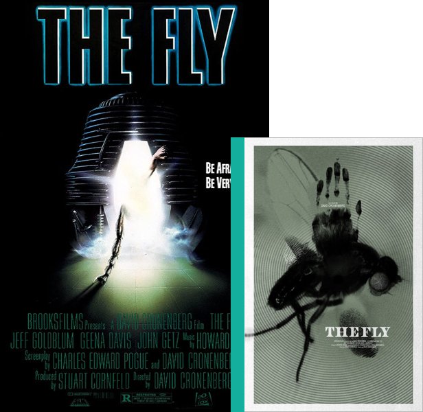 The Fly. The 1986 movie compared to the 1957 book